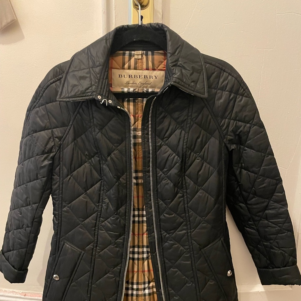 Burberry coat newer used very good condition…
